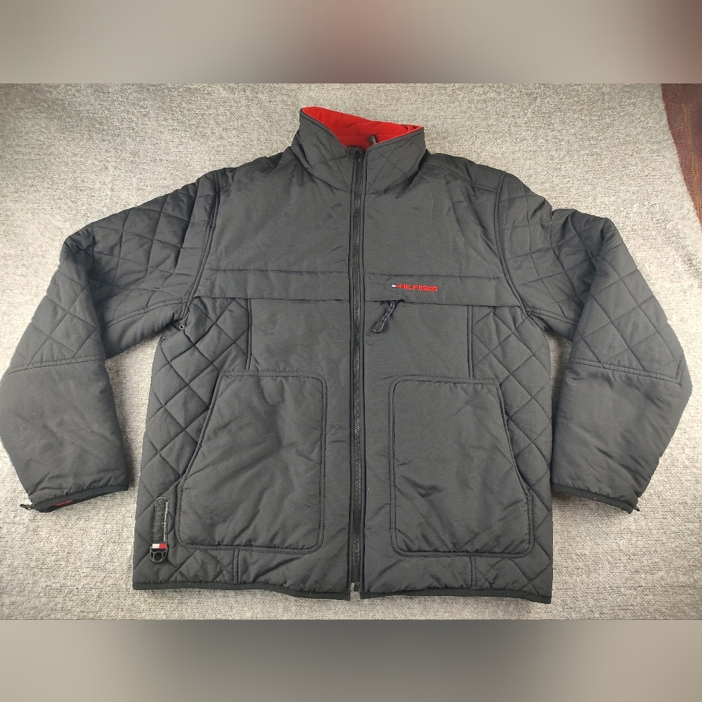 Tommy Hilfiger Black Red Jacket XL Coldstop